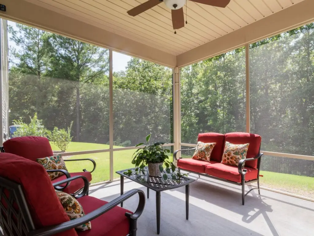 Screened patio enclosure
